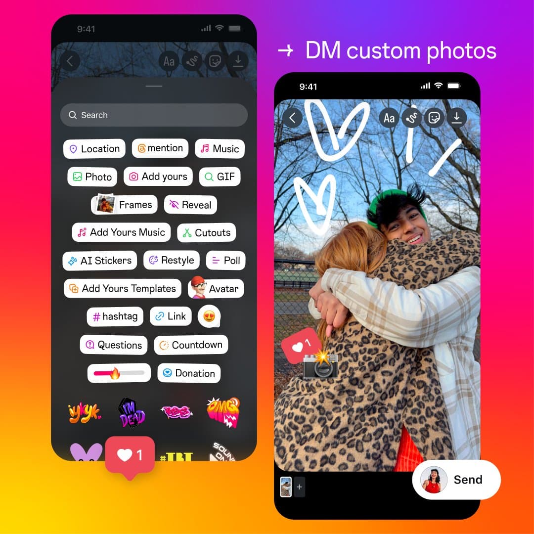 3 nouveautés annoncées par Instagram pour les DM